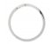 Sweep right curved shaped wedding band side view