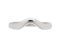 Classic deep curved shaped wedding band top view