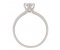 Viola round brilliant cut diamond solitaire engagement ring side view