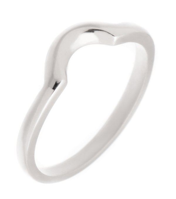 Felicity gentle curved shaped wedding band main image