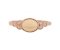 Vintage style oval opal and round diamond cluster ring top view