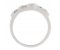 Modern organic scatter set round brilliant cut diamond cluster ring Large side view
