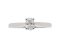 Kiss style oval cut diamond solitaire engagement ring top view