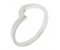 Violet shaped wedding band curved right main image
