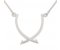 Modernist crossover style arrow shaped pendant main image