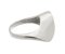 Modernist heavy wavey designer dress ring side view