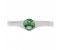 Maya modern round emerald solitaire ring top view