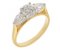 Olivia round brilliant cut diamond engagement ring with pear shape diamond shoulders main omage