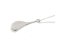 Tear drop style solid designer pendant side view