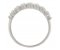 Bibi modern designer three row round brilliant cut diamond eternity ring side view