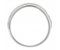 Gala modern round brilliant cut diamond designer crossover eternity ring side view