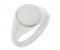 Large plain gents size oval signet ring main image