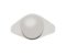 Large plain gents size oval signet ring top view