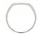 14x12mm portrait large plain gents cushion shaped signet ring side view