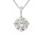 Classic round brilliant cut diamond solitaire pendant main image