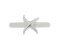 Modern star shape contemporary designer ring top view