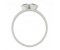 Devona duet round brilliant cut diamond two stone ring side view
