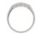 Rubover five stone round brilliant cut diamond eternity ring side view
