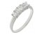 Jasmine Art deco style emerald cut diamond five stone eternity ring main image