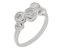 Modern organic five stone round diamond bubble ring main image