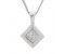 Modern princess cut diamond compass set solitaire pendant main image