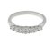 Art Deco style graduated seven stone diamond eternity ring angle view
