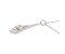 Alisia round brilliant cut diamond cluster drop pendant side view