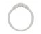 Crown Art Deco style baguette Diamond bar set ring side view