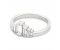 Crown Art Deco style baguette Diamond bar set ring angle alt