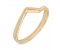 Lightening shaped plain stoneless stacker dress ring yellow