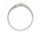 Lightening shaped plain stoneless stacker dress ring side white