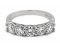 Classic five stone round diamond four claw set half eternity ring top