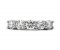 Classic five stone round diamond four claw set half eternity ring top view