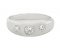 Classic gypsy style round brilliant cut diamond trilogy ring angle