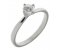 Classic twist style round brilliant cut diamond solitaire engagement ring